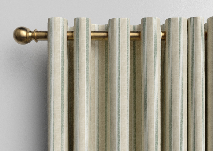 Emily Bond George Stripe Print, Fern - Made to Measure Curtains - Image 12